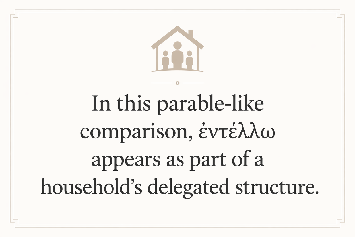 Key insight about Exploring the Meaning of Entellomai in Greek