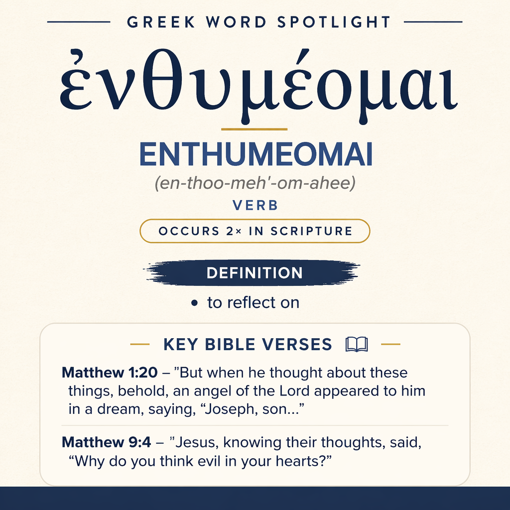 Exploring the Meaning of Enthumeomai in Greek statistics