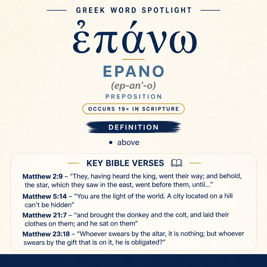 Exploring the Meaning of Epano in Greek statistics