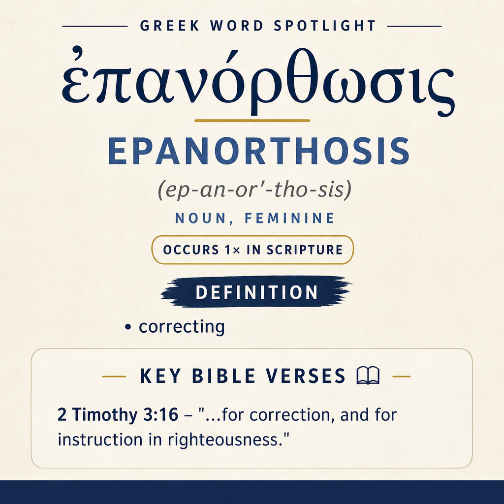 Exploring the Meaning of Epanorthosis in Greek statistics