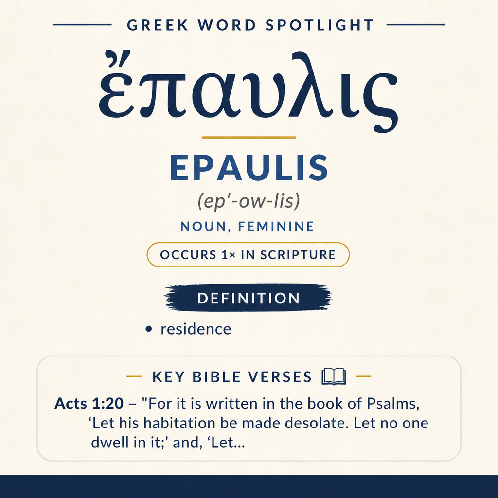 Exploring the Meaning of Epaulis in Greek statistics