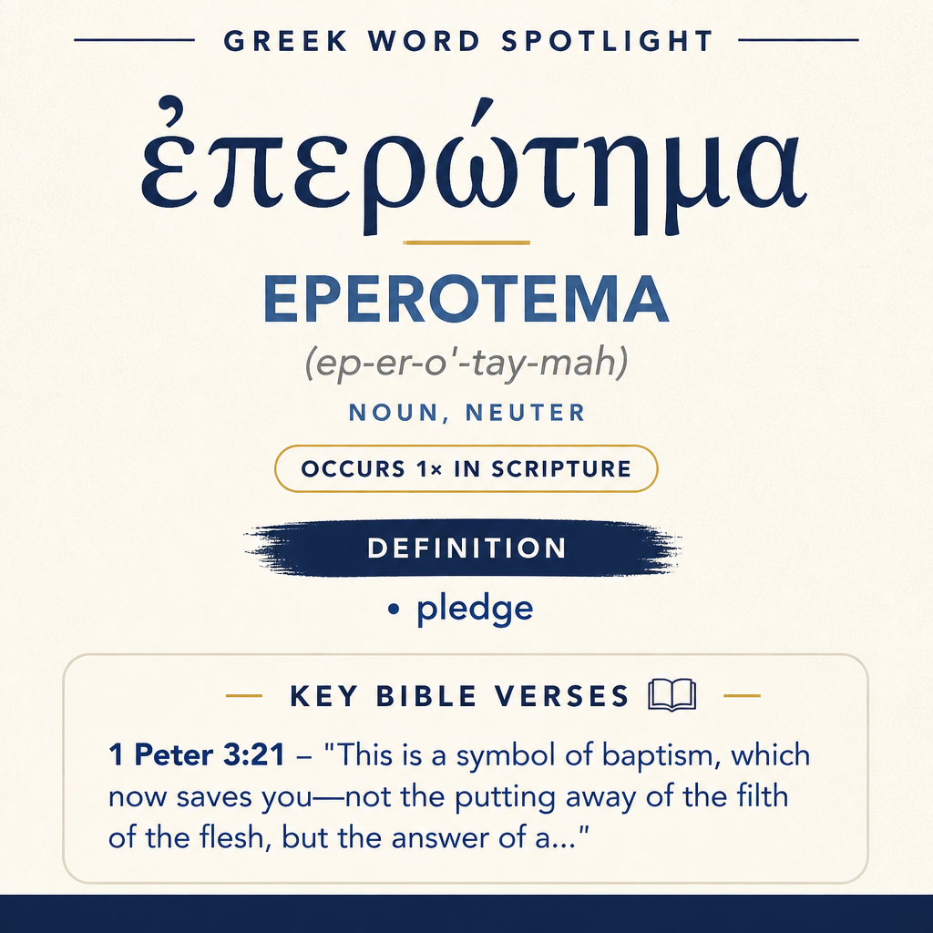Exploring the Meaning of Eperotema in Greek statistics