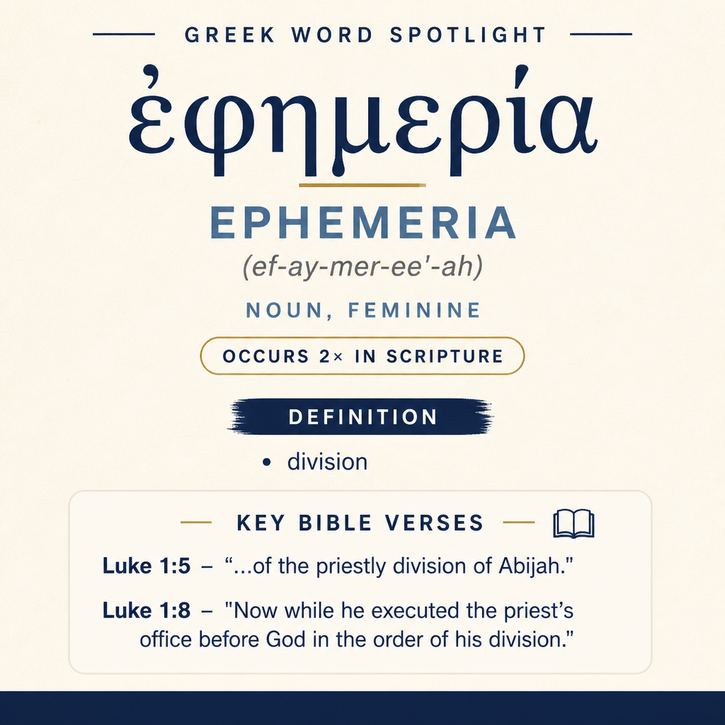 Exploring the Meaning of Ephemeria in Greek statistics