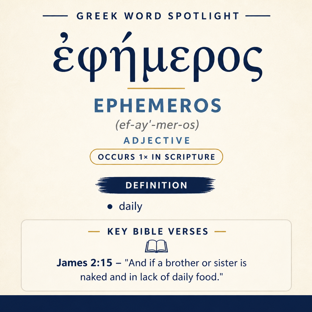 Exploring the Meaning of Ephemeros in Greek statistics