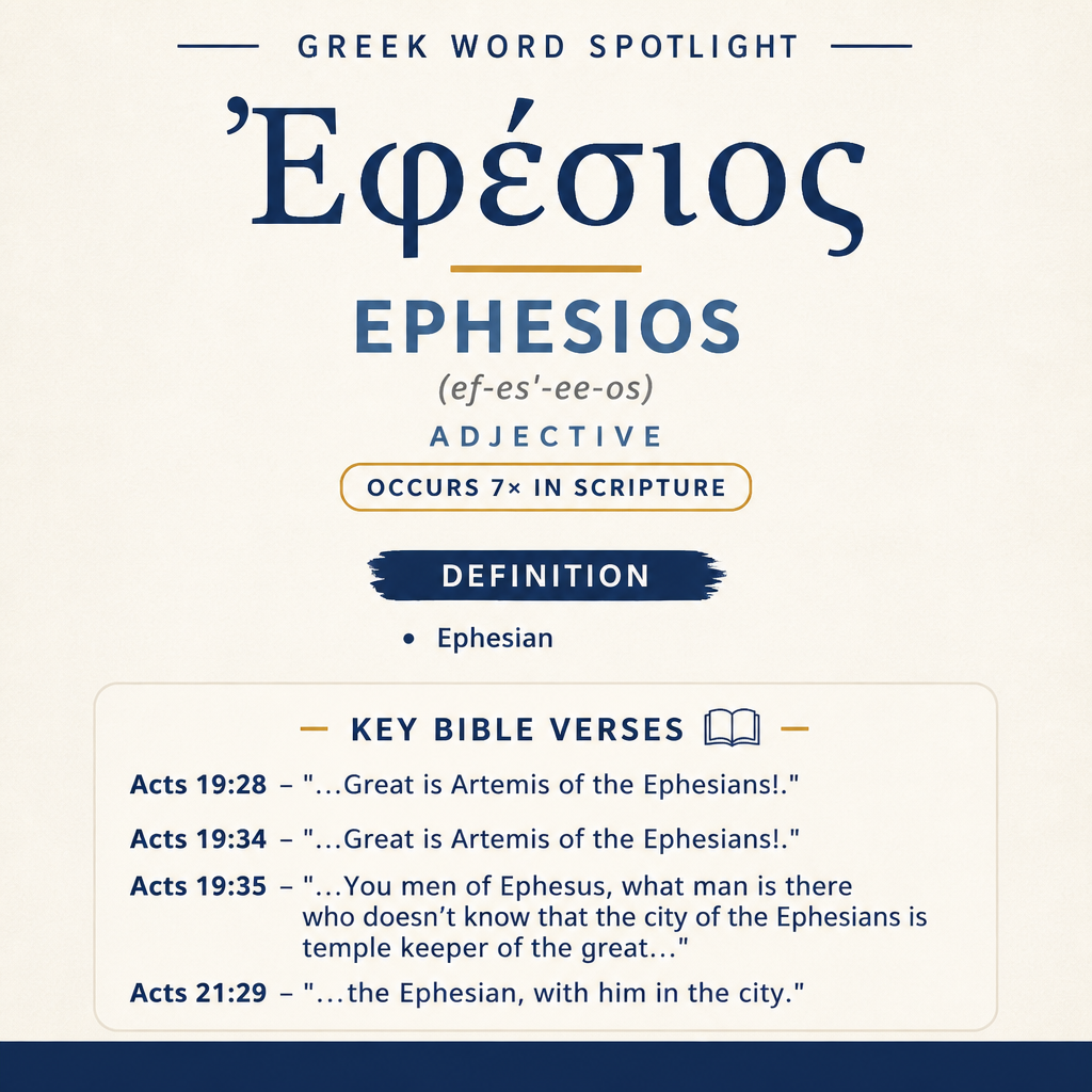 Exploring the Meaning of Ephesios in Greek statistics