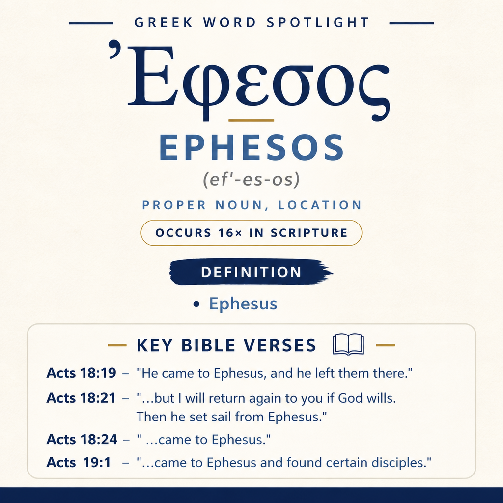 Exploring the Meaning of Ephesos in Greek statistics