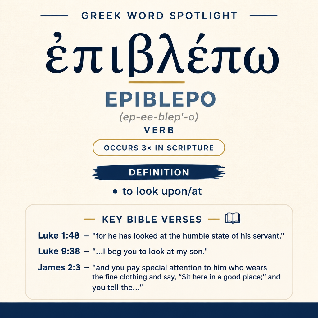 Exploring the Meaning of Epiblepo in Greek statistics