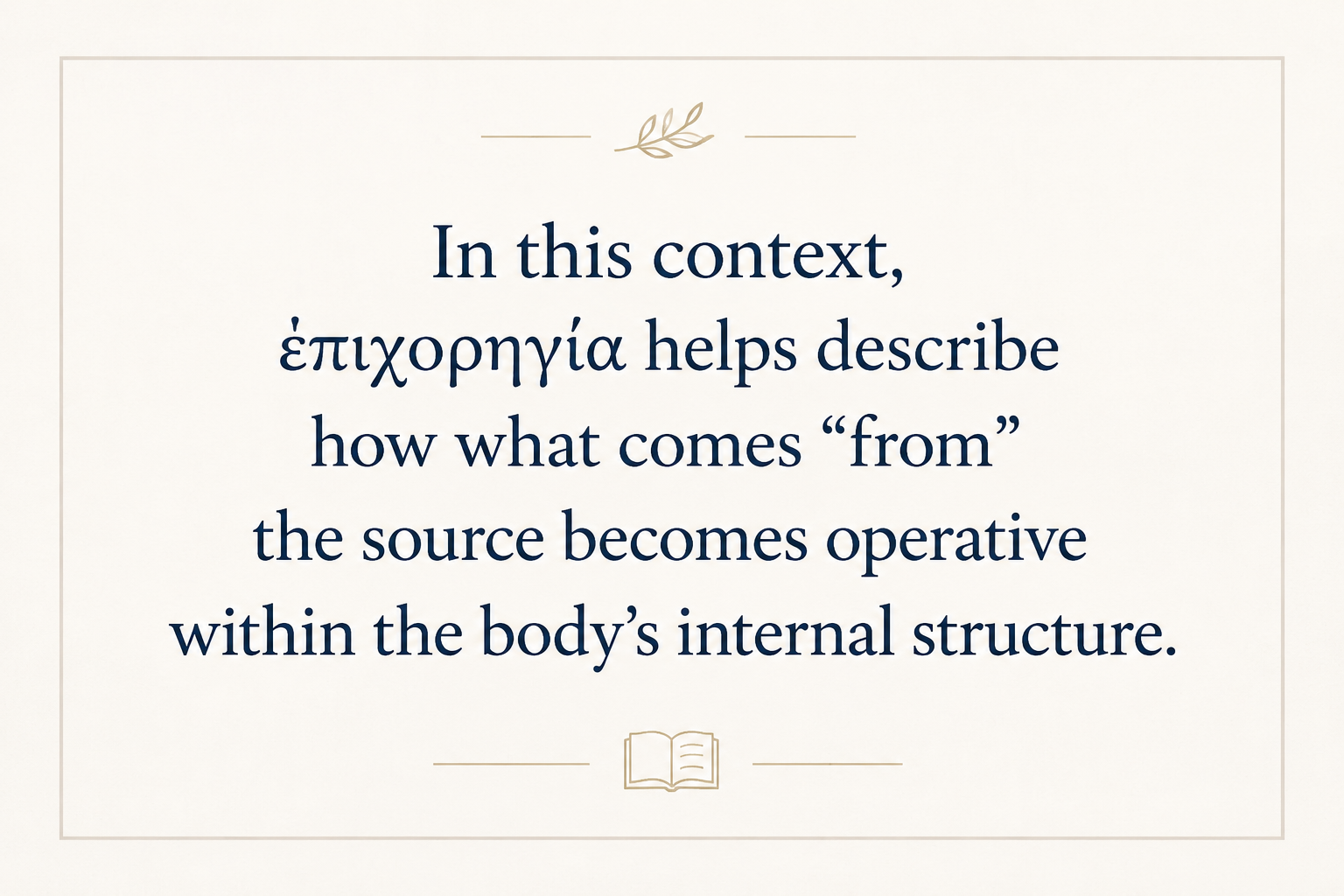 Key insight about Exploring the Meaning of Epichoregia in Greek