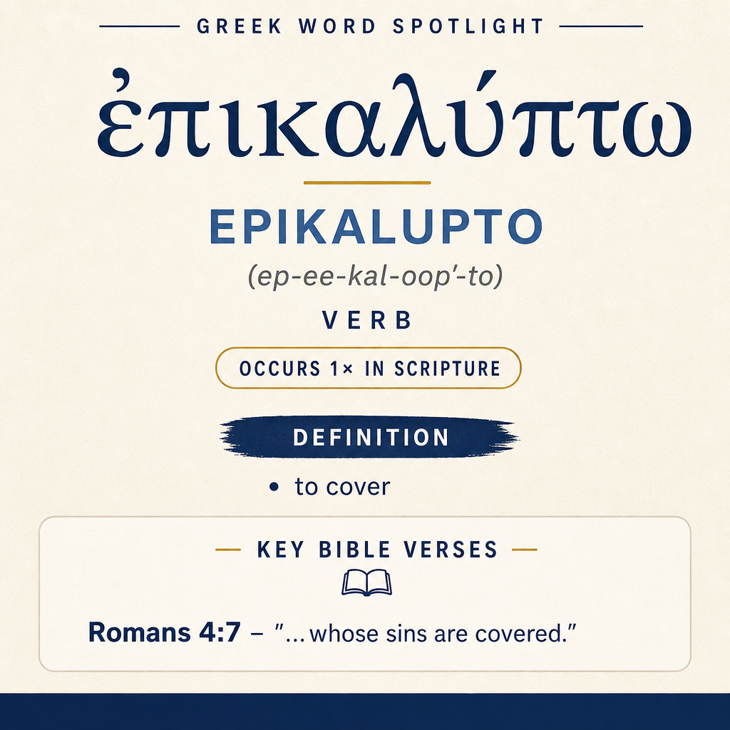 Exploring the Meaning of Epikalupto in Greek statistics