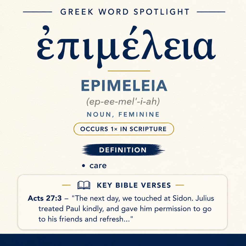 Exploring the Meaning of Epimeleia in Greek statistics