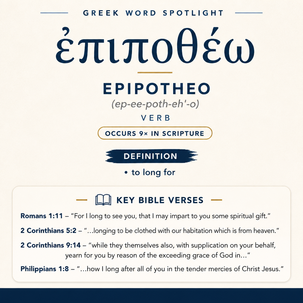 Exploring the Meaning of Epipotheo in Greek statistics