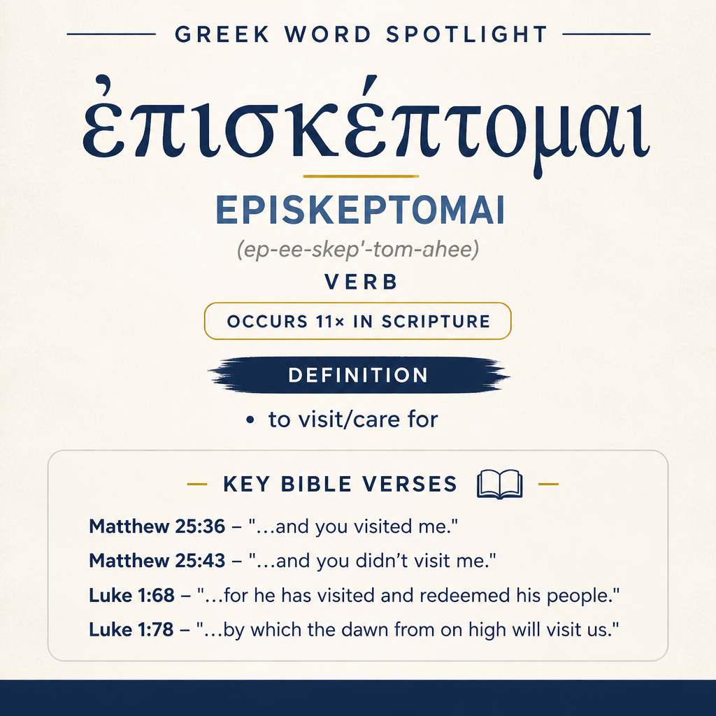 Exploring the Meaning of Episkeptomai in Greek statistics