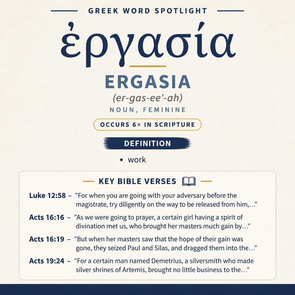 Exploring the Meaning of Ergasia in Greek statistics