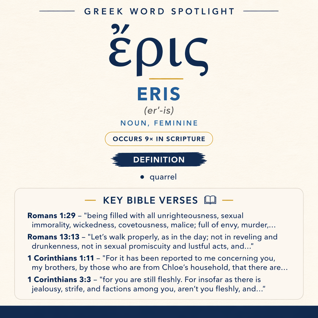 Exploring the Meaning of Eris in Greek statistics