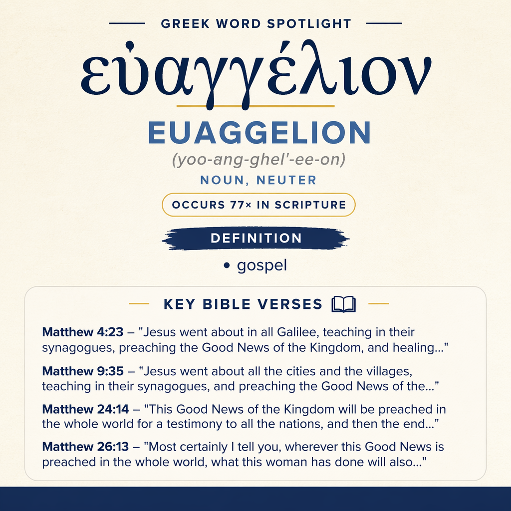 Exploring the Meaning of Euaggelion in Greek statistics