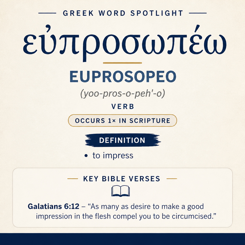 Exploring the Meaning of Euprosopeo in Greek statistics