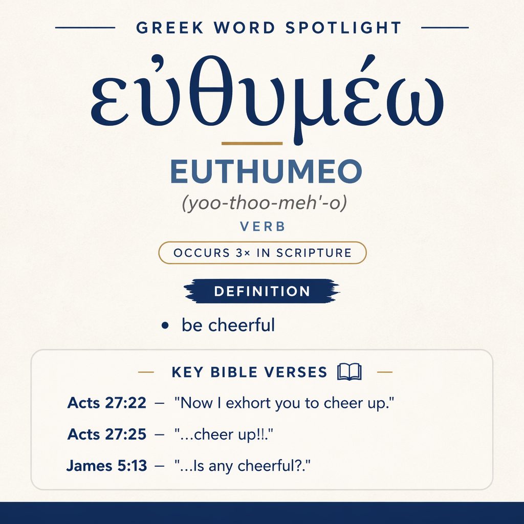 Exploring the Meaning of Euthumeo in Greek statistics