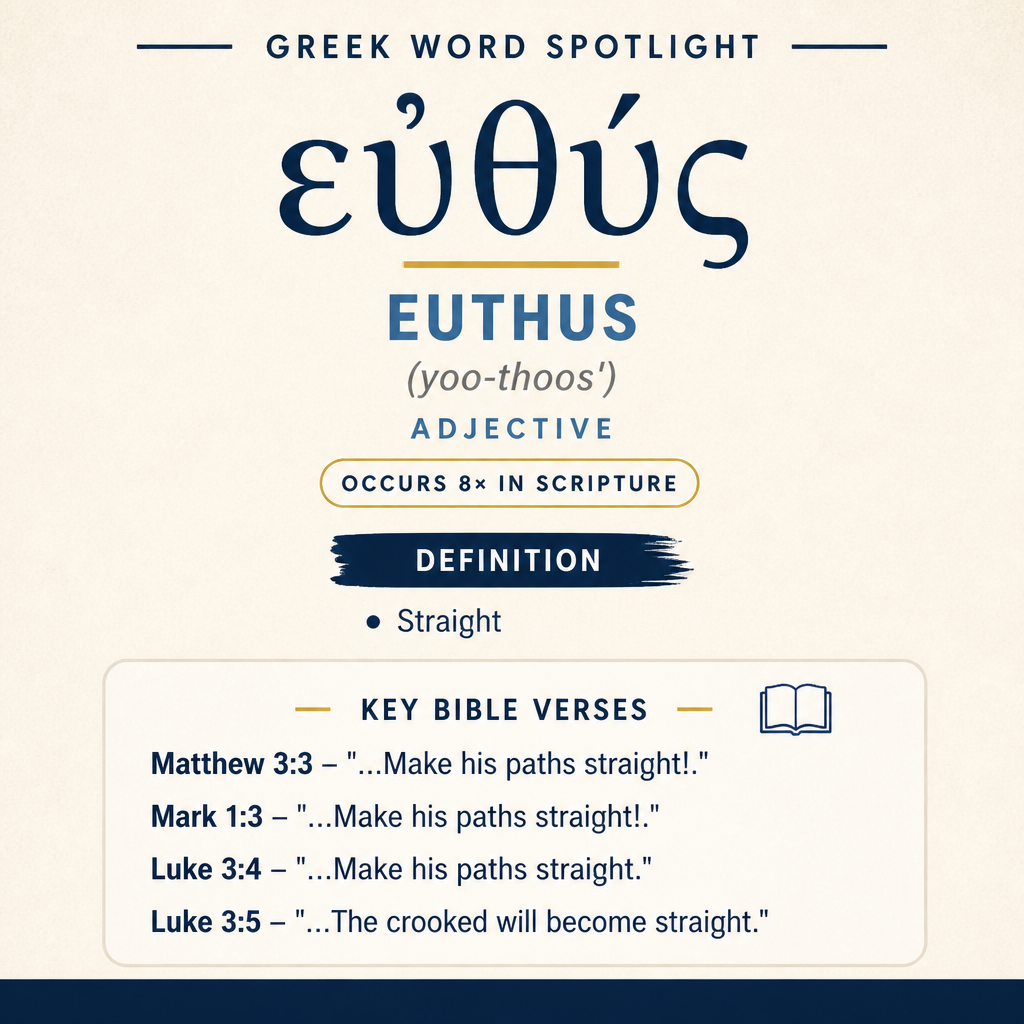 Exploring the Meaning of Euthus in Greek statistics