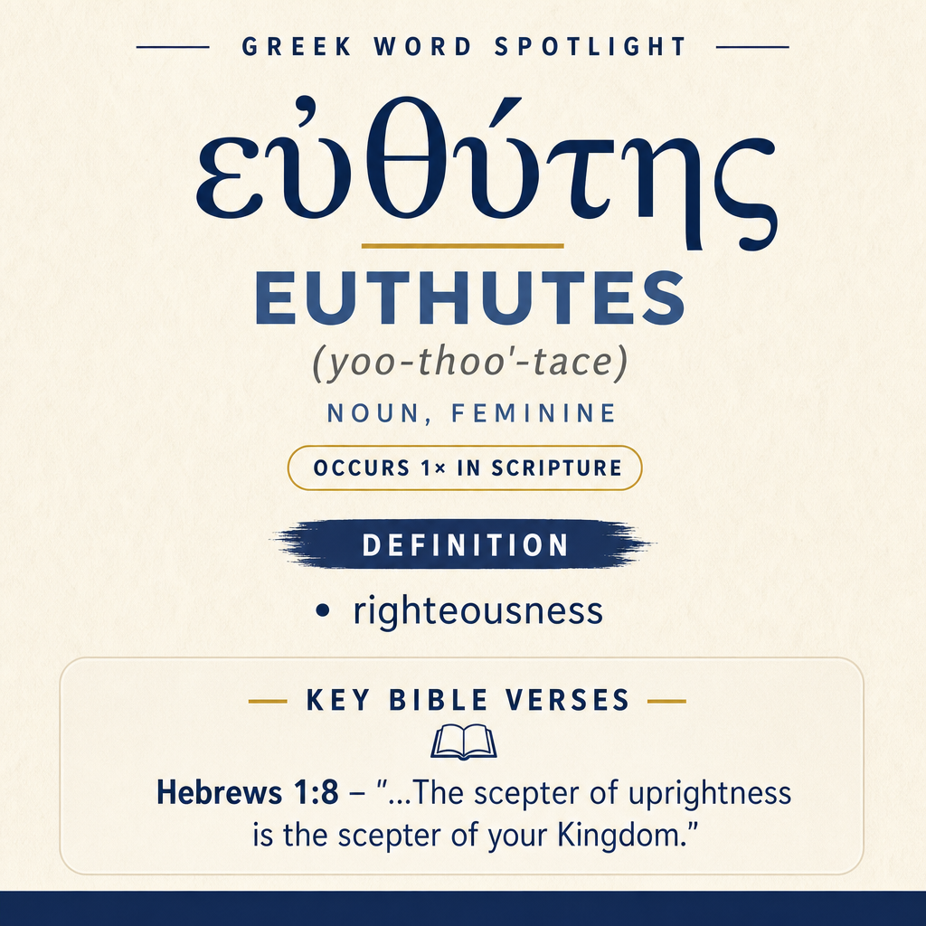 Exploring the Meaning of Euthutes in Greek statistics