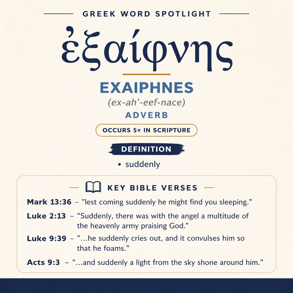 Exploring the Meaning of Exaiphnes in Greek statistics