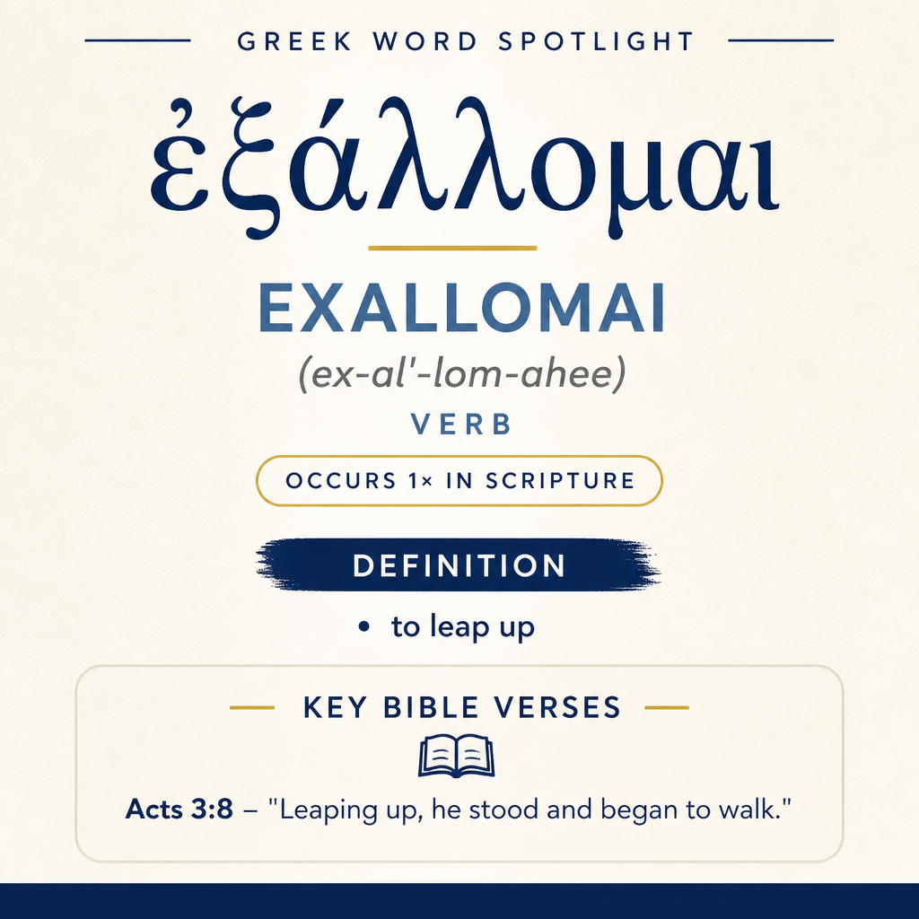 Exploring the Meaning of Exallomai in Greek statistics