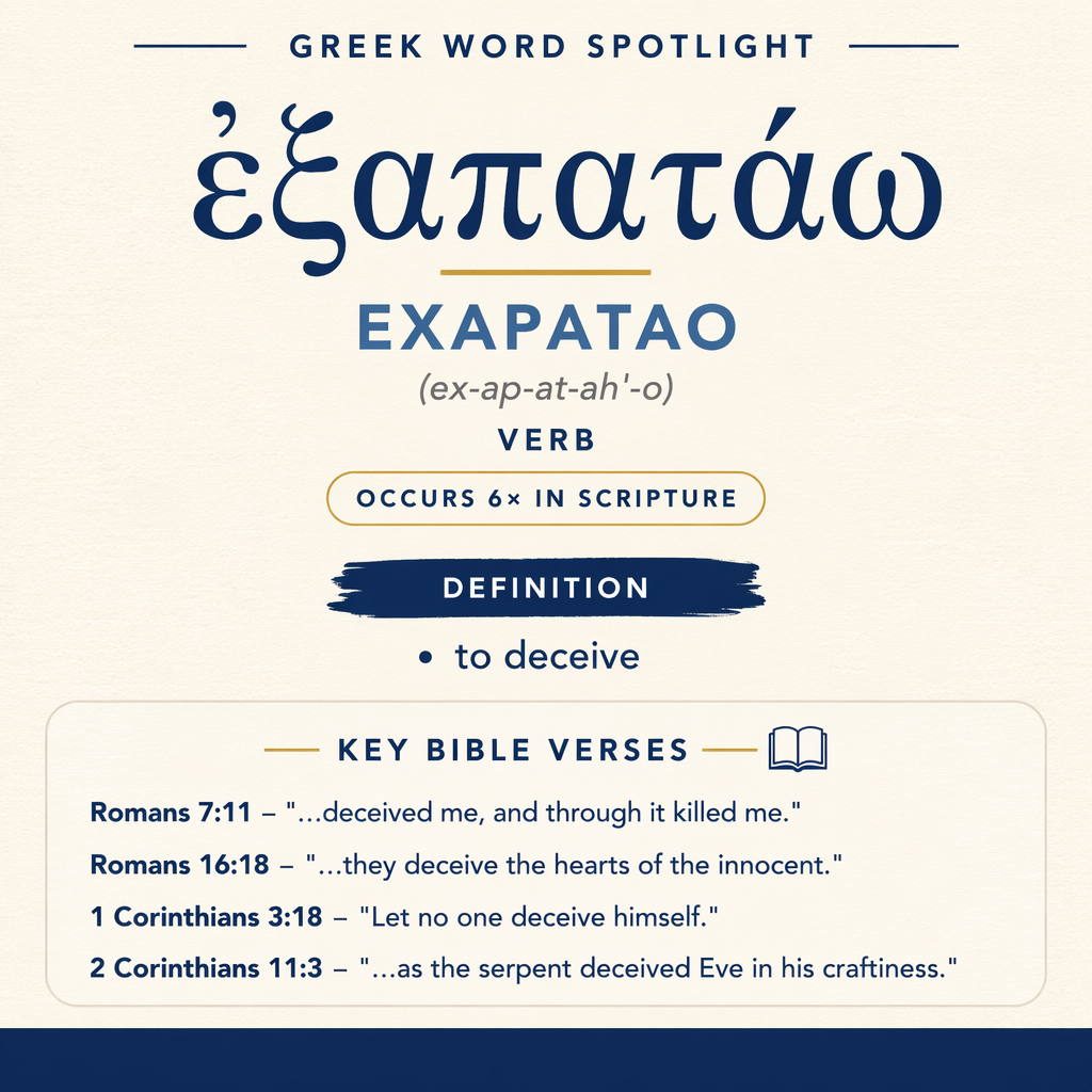 Exploring the Meaning of Exapatao in Greek statistics