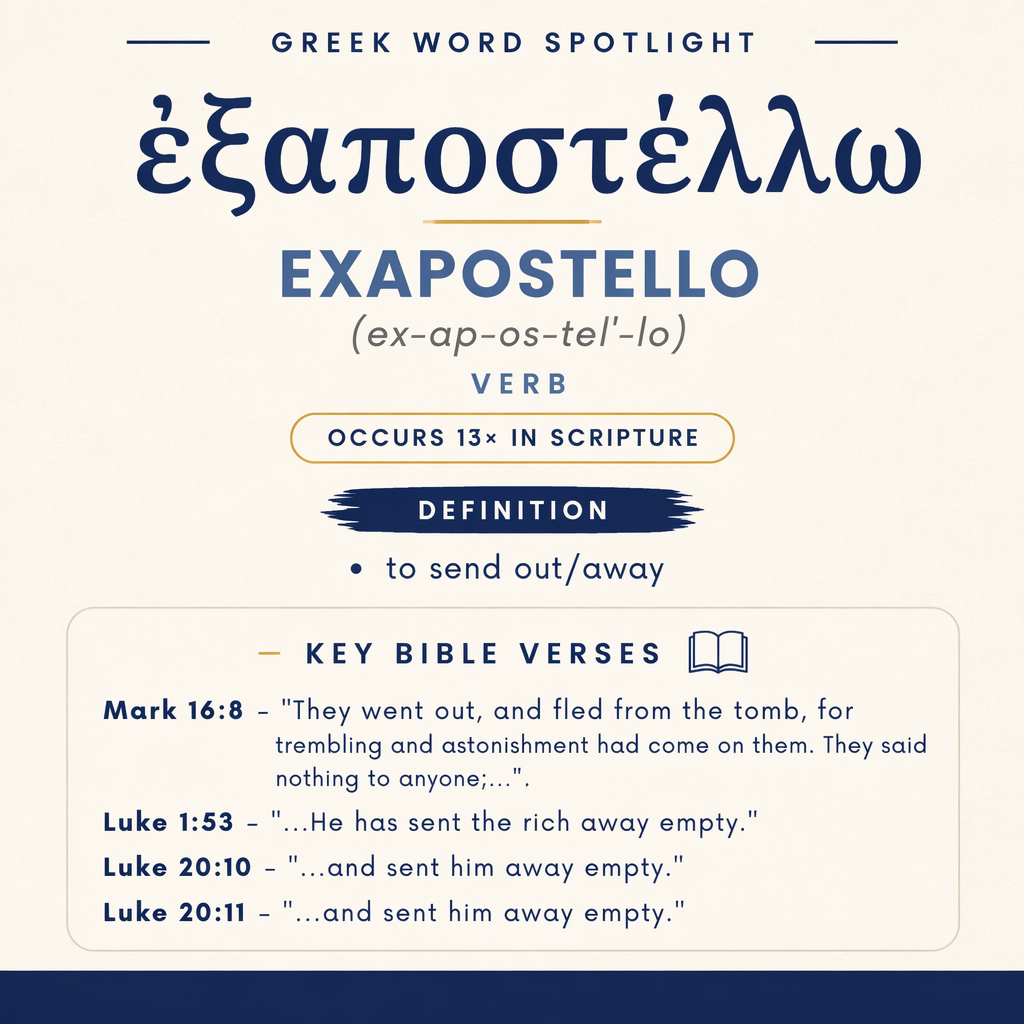 Exploring the Meaning of Exapostello in Greek statistics