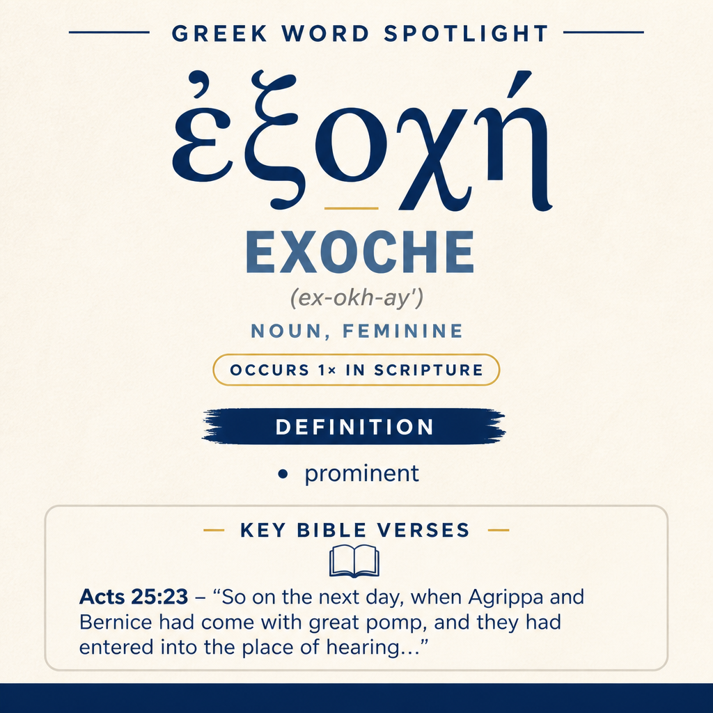 Exploring the Meaning of Exoche in Greek statistics