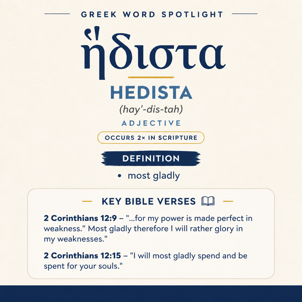 Exploring the Meaning of Hedista in Greek statistics