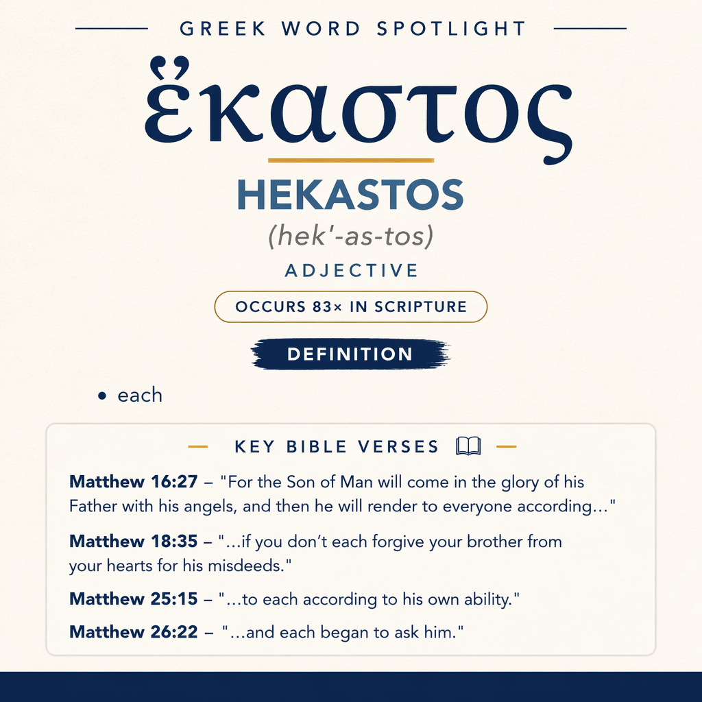 Exploring the Meaning of Hekastos in Greek statistics
