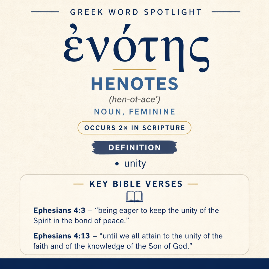 Exploring the Meaning of Henotes in Greek statistics