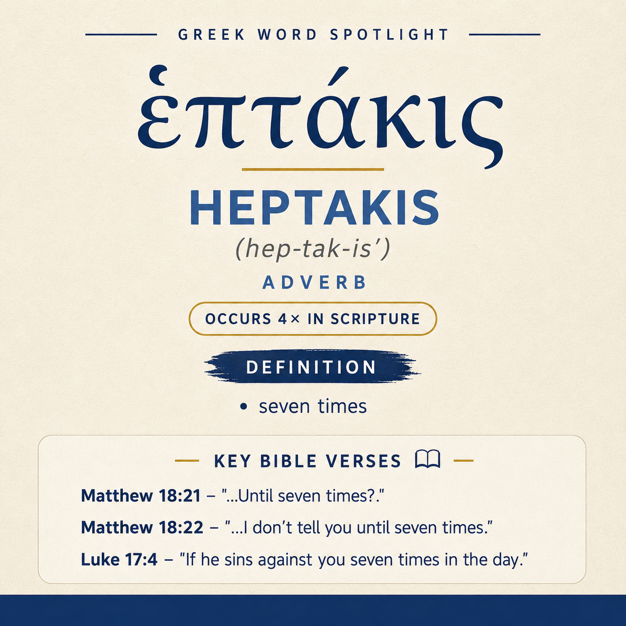 Exploring the Meaning of Heptakis in Greek statistics