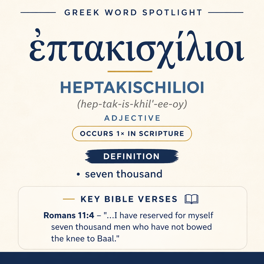 Exploring the Meaning of Heptakischilioi in Greek statistics