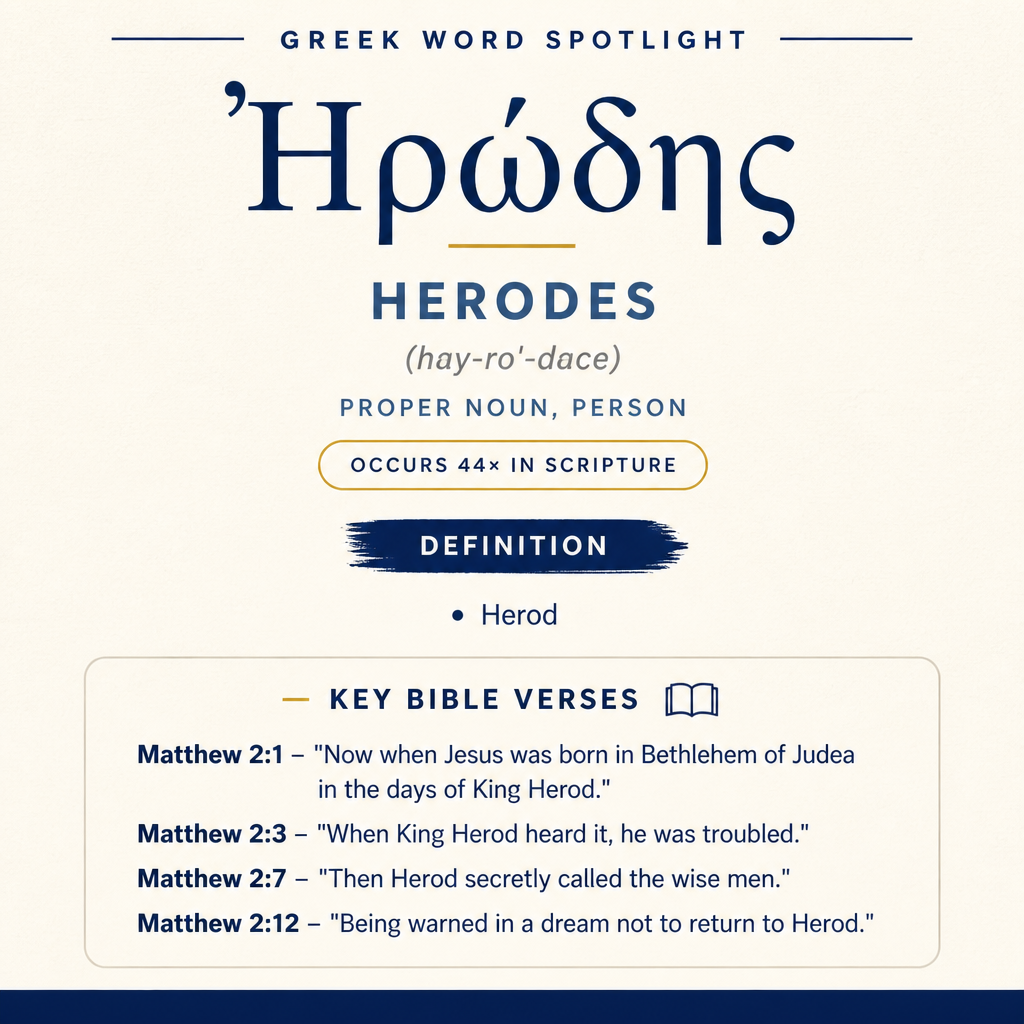 Exploring the Meaning of Herodes in Greek statistics