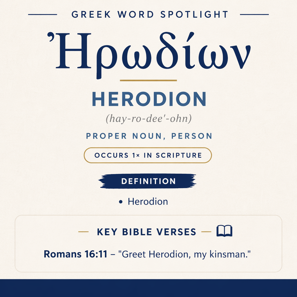 Exploring the Meaning of Herodion in Greek statistics