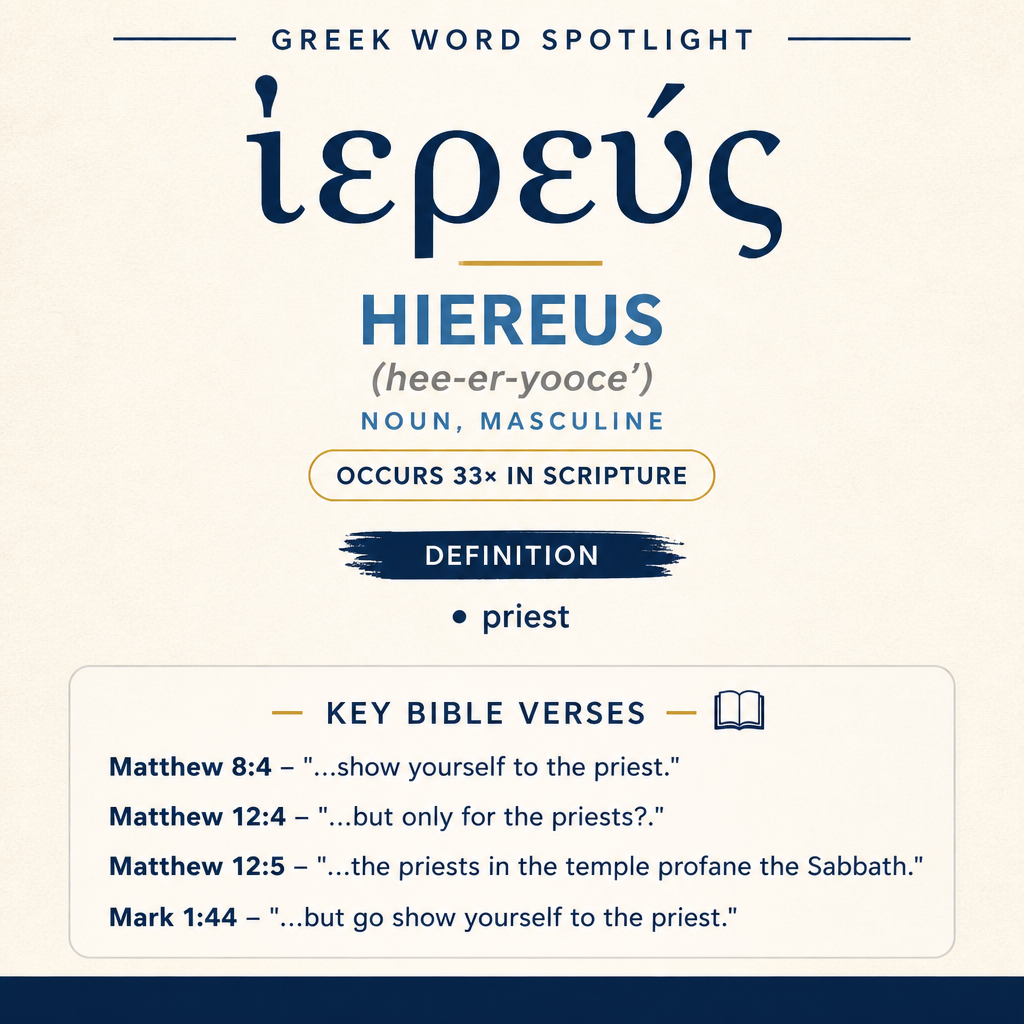 Exploring the Meaning of Hiereus in Greek statistics