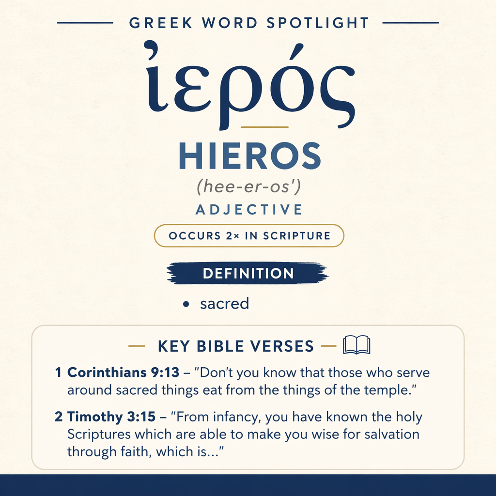 Exploring the Meaning of Hieros in Greek statistics