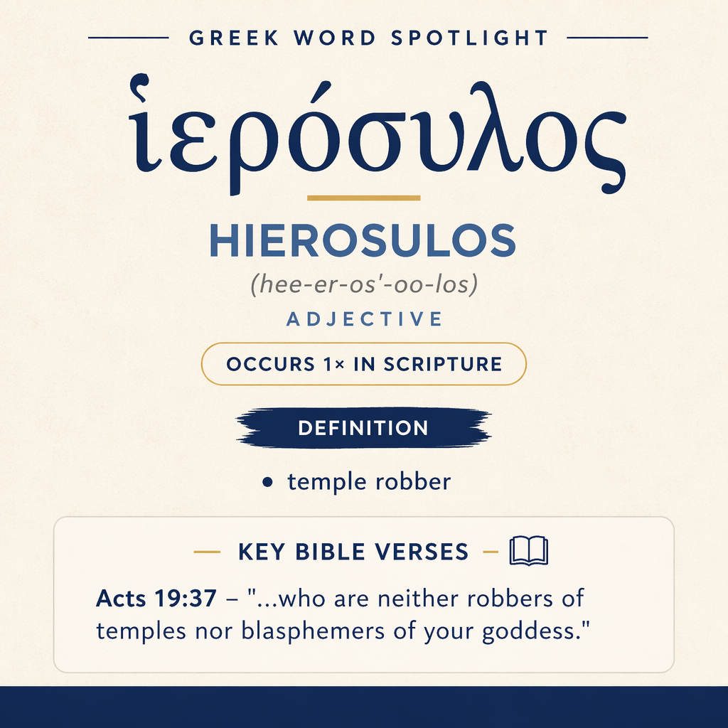 Exploring the Meaning of Hierosulos in Greek statistics