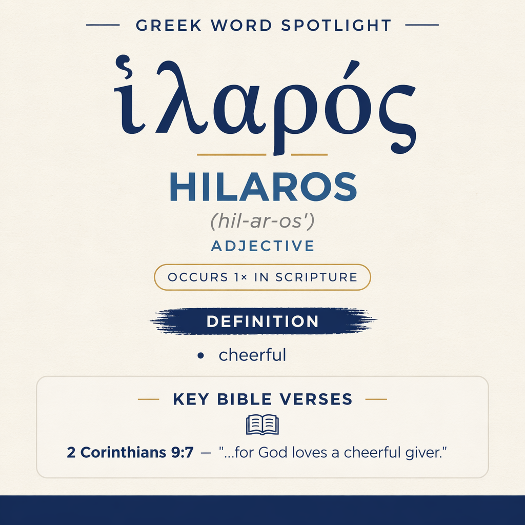 Exploring the Meaning of Hilaros in Greek statistics