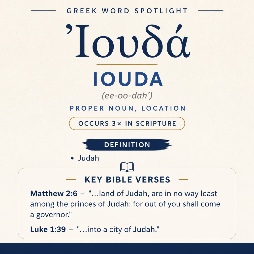 Exploring the Meaning of Iouda in Greek statistics