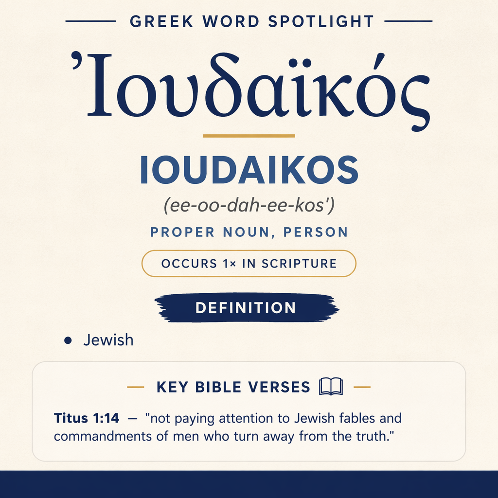 Exploring the Meaning of Ioudaikos in Greek statistics