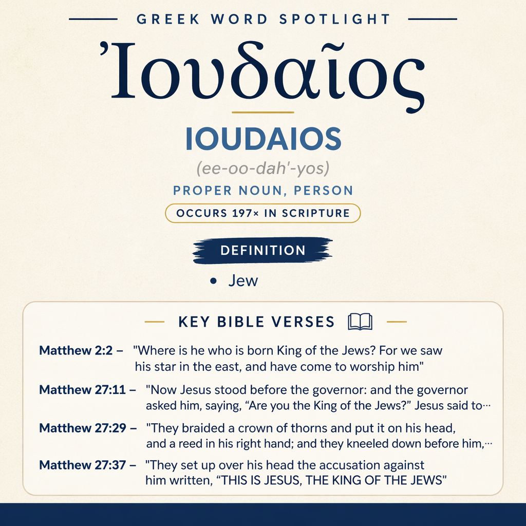 Exploring the Meaning of Ioudaios in Greek statistics