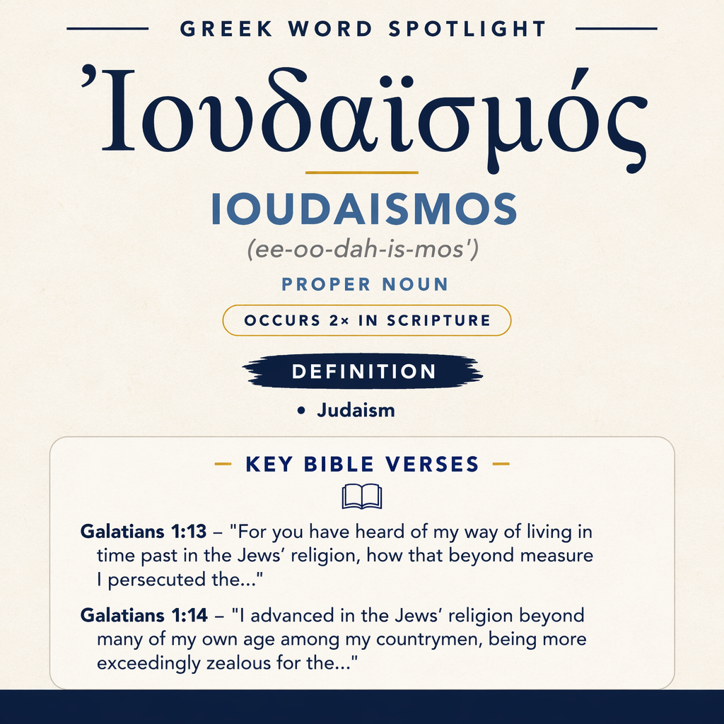 Exploring the Meaning of Ioudaismos in Greek statistics