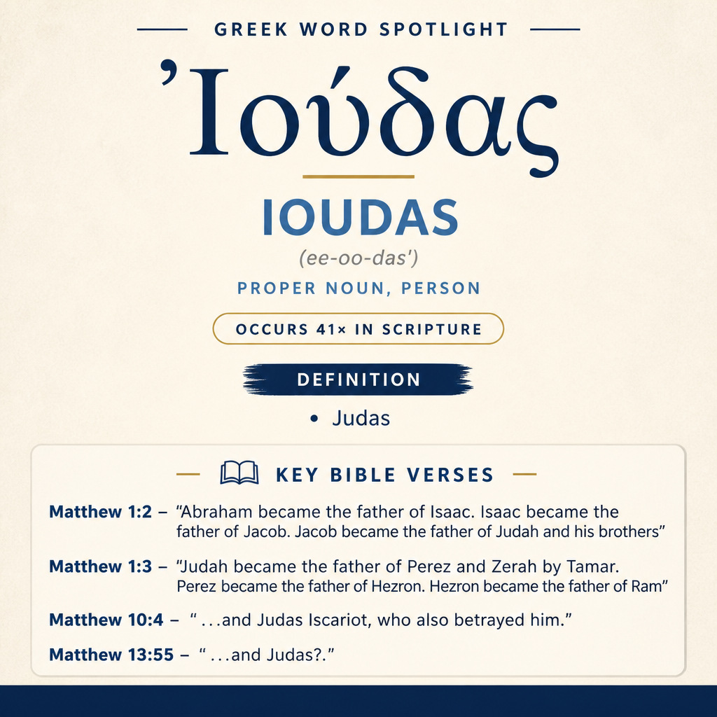 Exploring the Meaning of Ioudas in Greek statistics