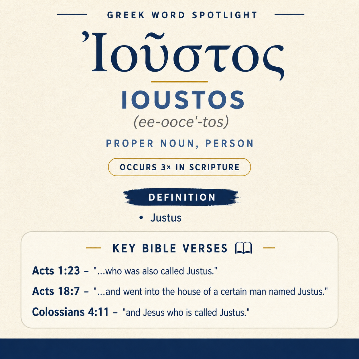 Exploring the Meaning of Ioustos in Greek statistics