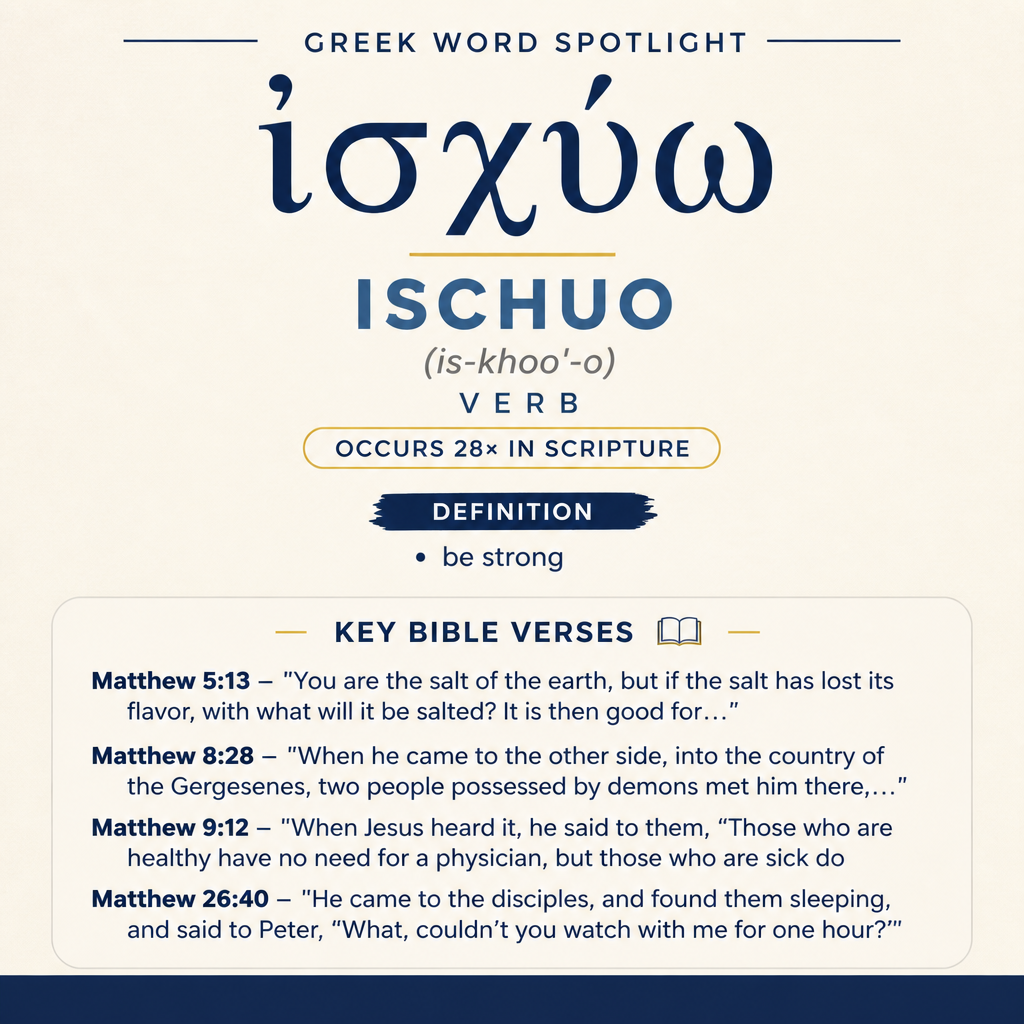 Exploring the Meaning of Ischuo in Greek statistics
