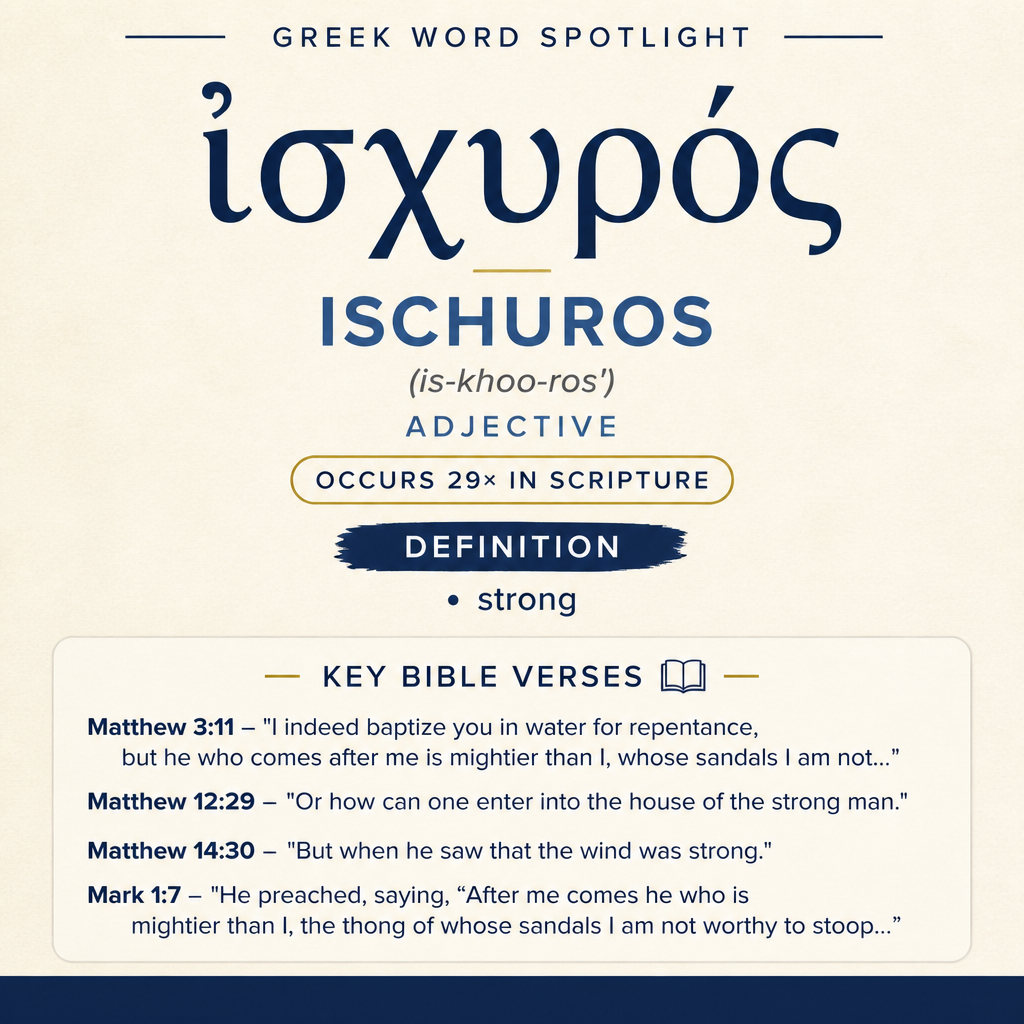 Exploring the Meaning of Ischuros in Greek statistics