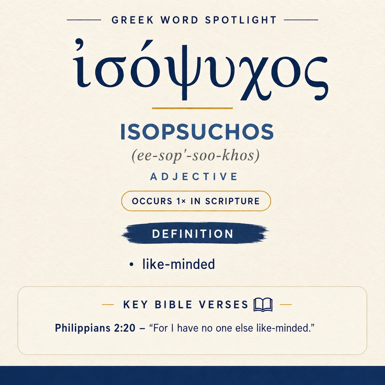 Exploring the Meaning of Isopsuchos in Greek statistics