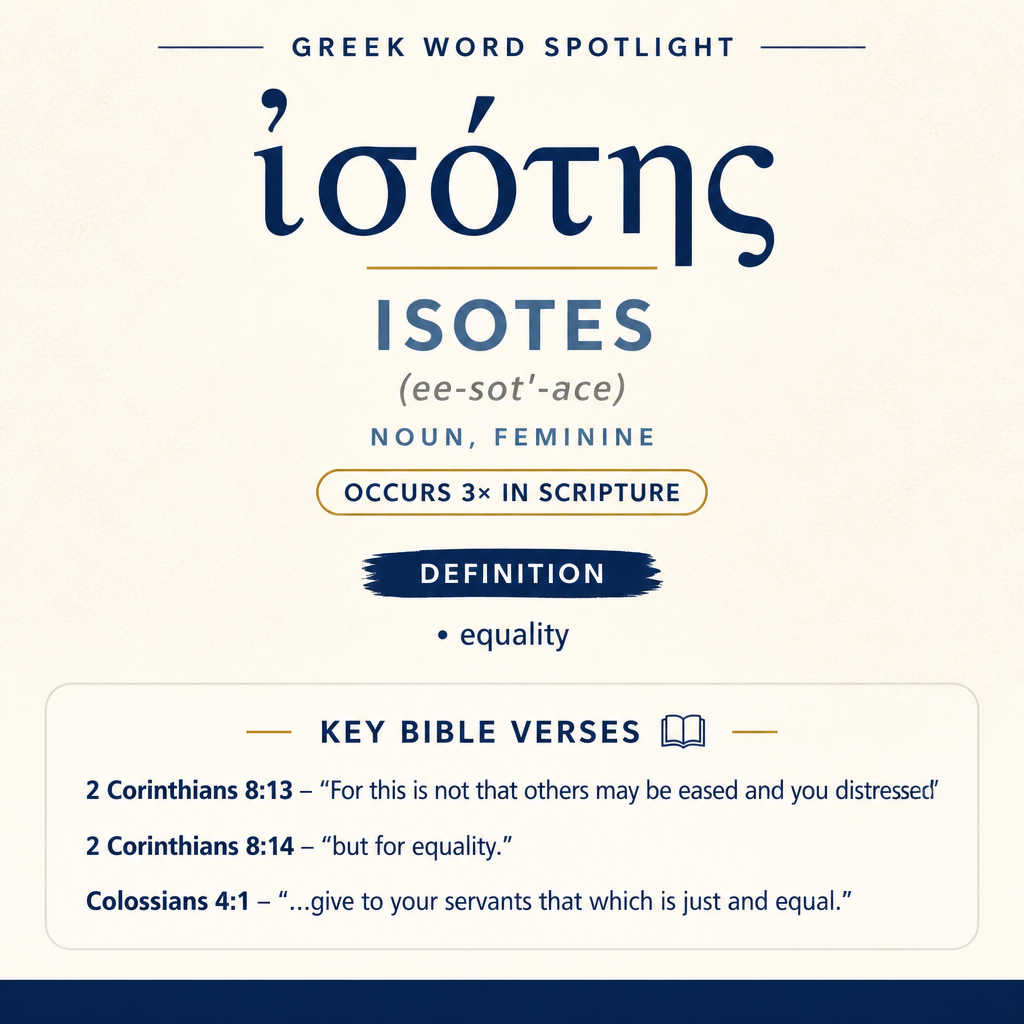 Exploring the Meaning of Isotes in Greek statistics