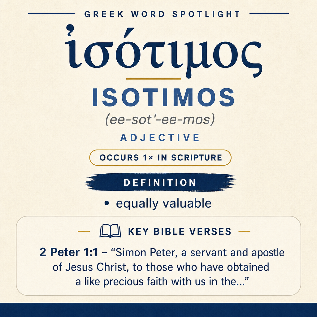 Exploring the Meaning of Isotimos in Greek statistics